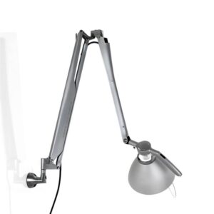 Fortebraccio bordlampe / væglampe arm og skærm, metal