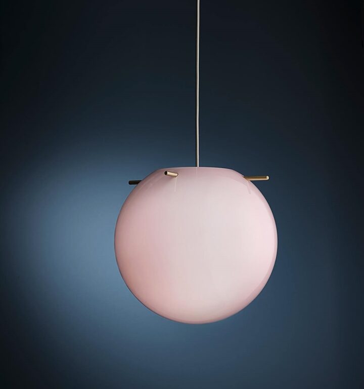 Frandsen Lighting Koi Pendel Rosa/Messing Ø32 cm x 30 cm (300 cm ledning) Pendel lampe