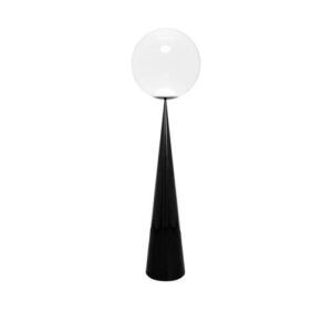 Globe Fat gulvlampe, opal/sort