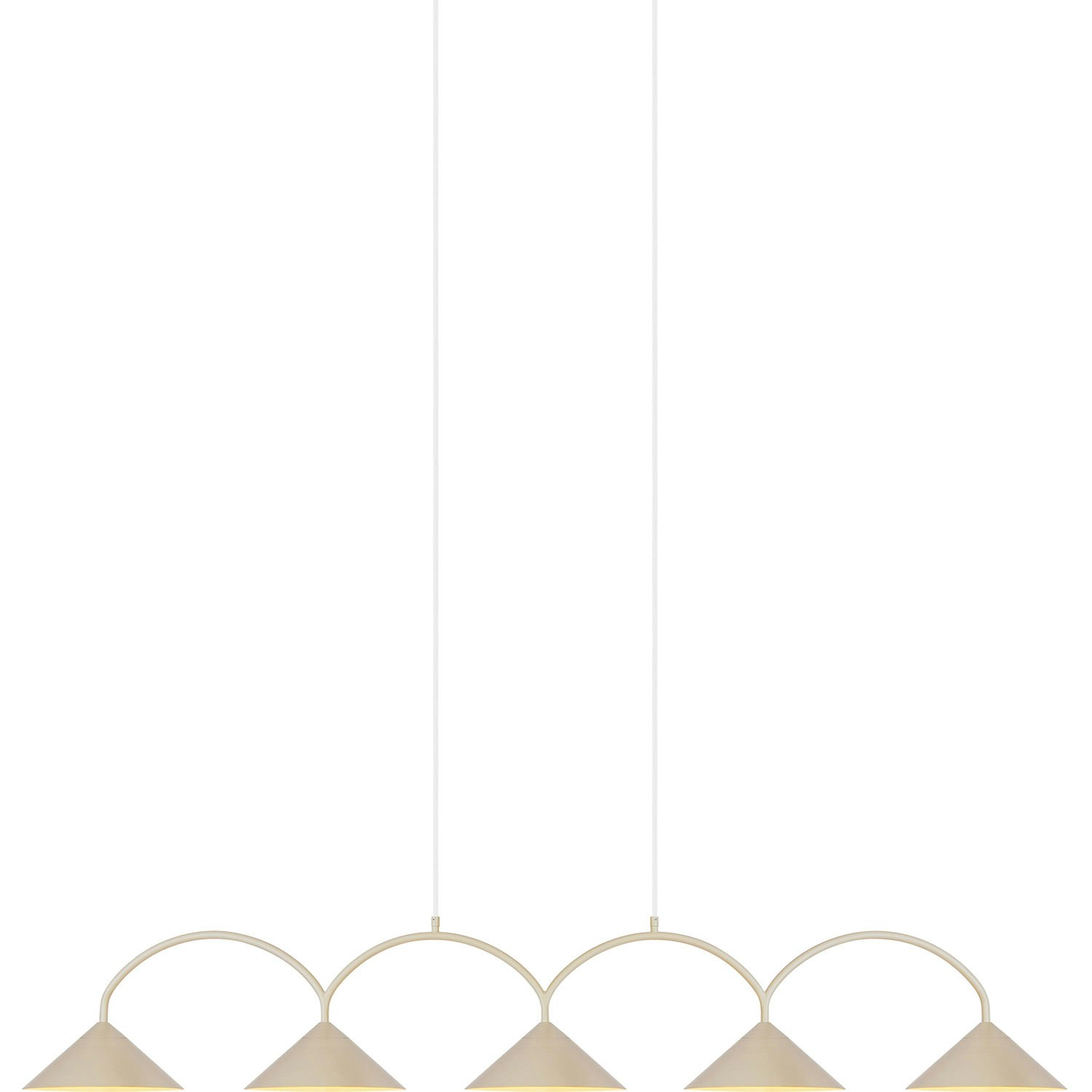 Globen Lighting Curve 5 Pendel - Pendler Metal Beige - 472002