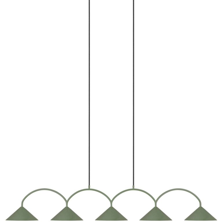 Globen Lighting Curve 5 Pendel - Pendler Metal Grøn - 472003