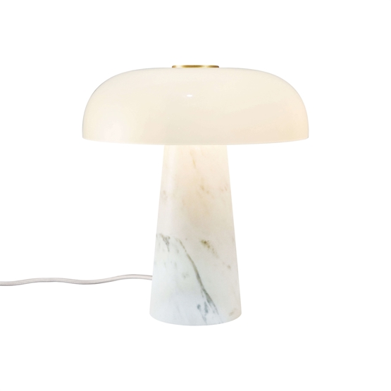Glossy Mini bordlampe, hvid