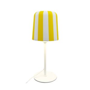 Gry bordlampe, gul/hvid