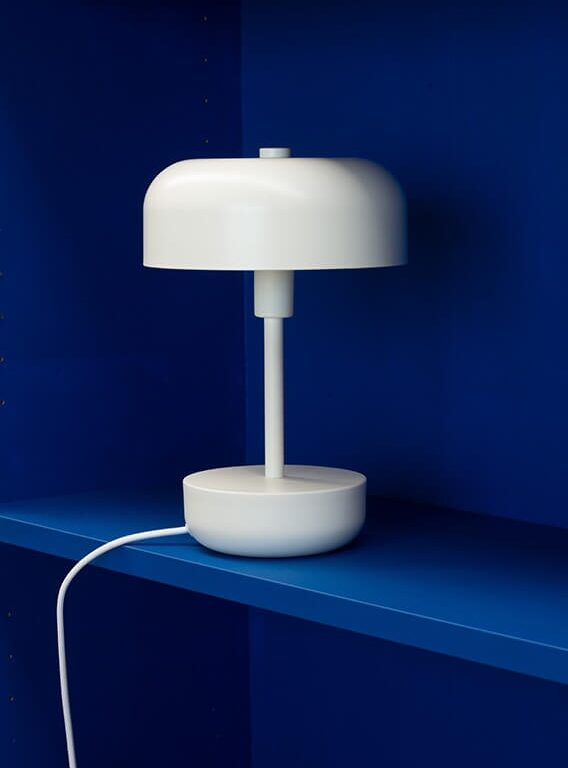 Haipot bordlampe, hvid