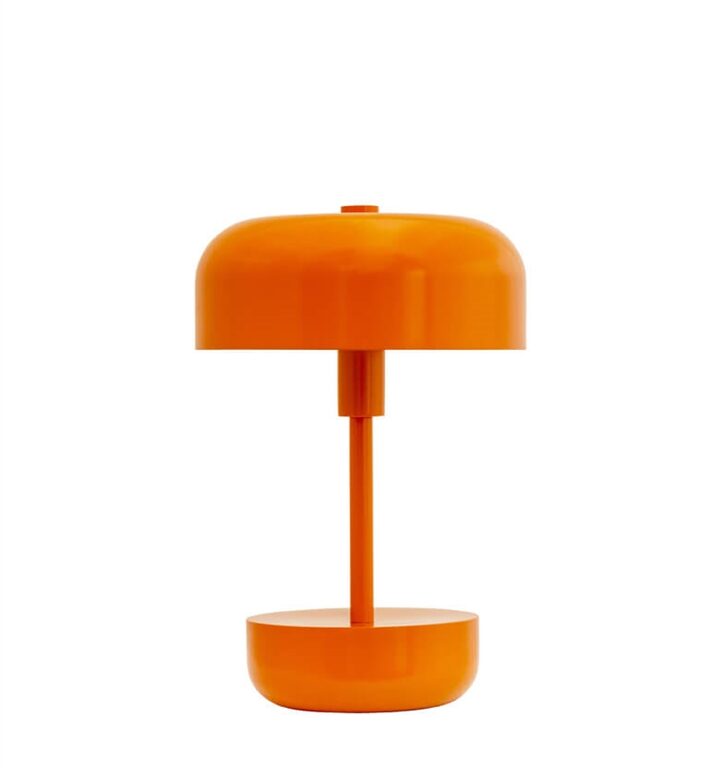 Haipot portable bordlampe/batterilampe, orange