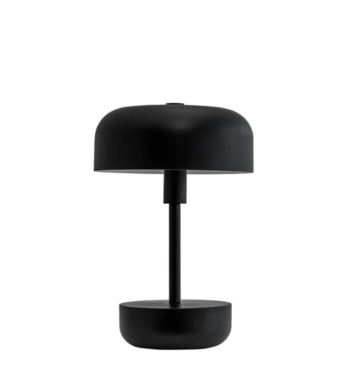 Haipot portable bordlampe/batterilampe, sort