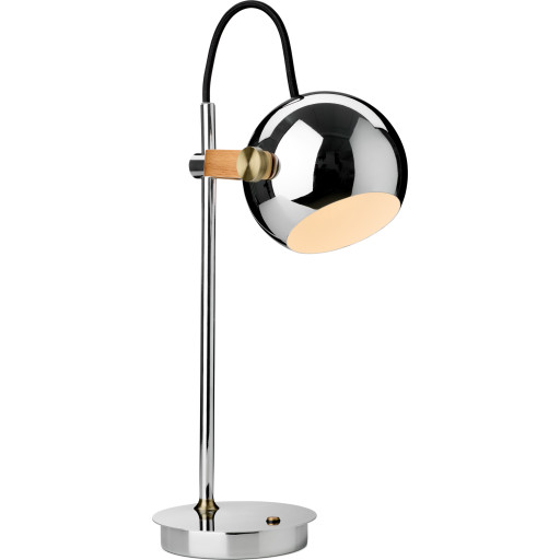Halo Design D.C genopladelig bordlampe, krom