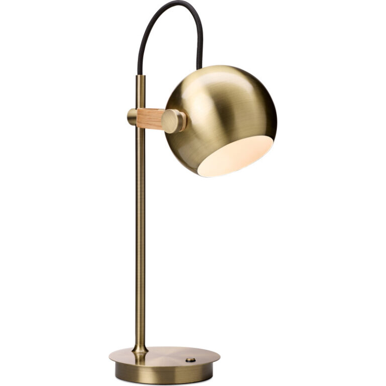 Halo Design D.C genopladelig bordlampe, messing