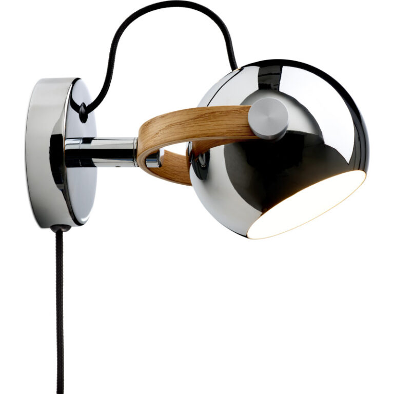 Halo Design D.C væglampe, krom