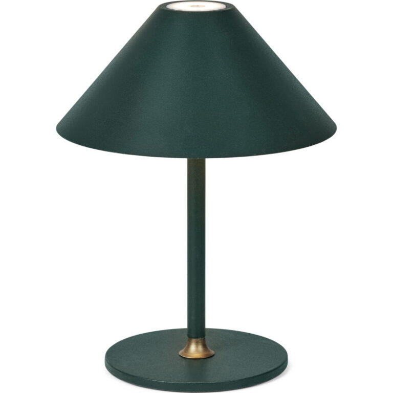 Halo Design Hygge genopladelig bordlampe, H25 cm, mørkegrøn