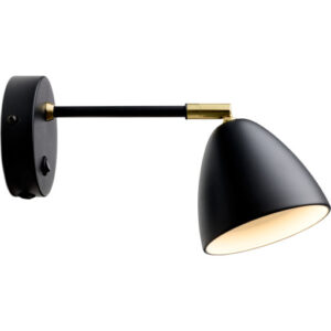Halo Design Room væglampe, sort/messing