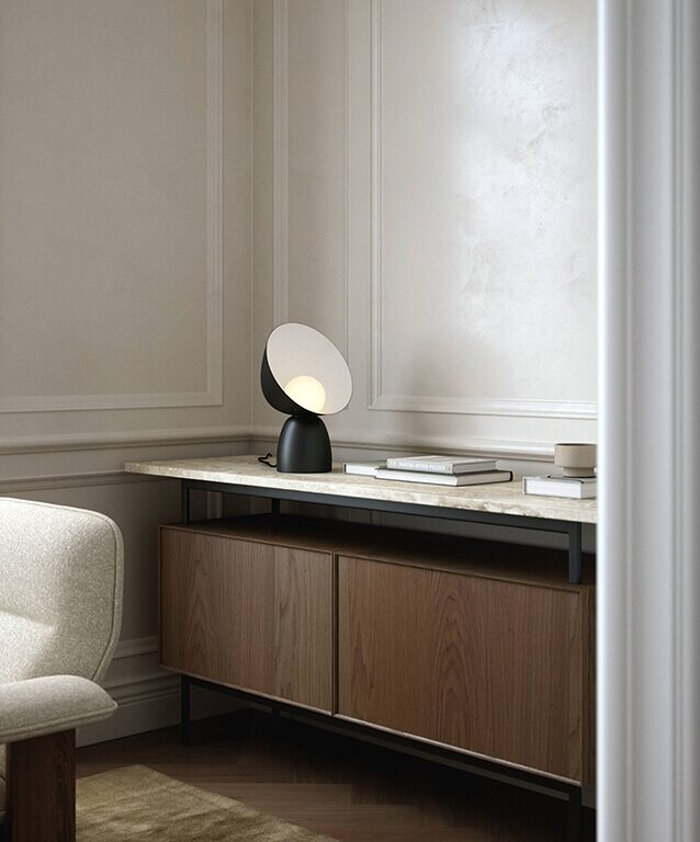 Hello bordlampe, sort