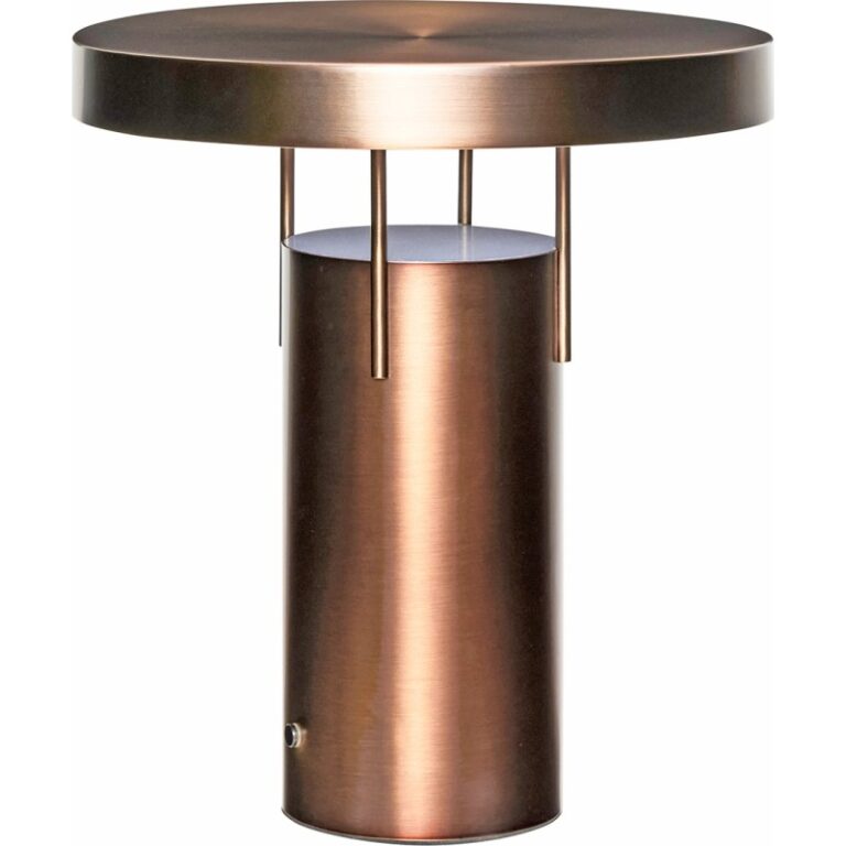 Hübsch BringMe genopladelig bordlampe, bruneret messing