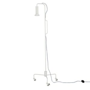 Hübsch Ido Lysegrå (m. hjul) Gulvlampe