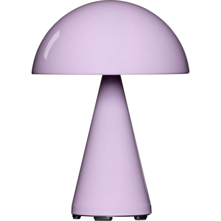 Hübsch Mush genopladelig bordlampe, lyserød