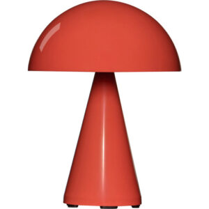 Hübsch Mush genopladelig bordlampe, rød