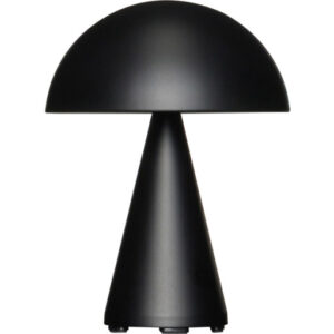 Hübsch Mush genopladelig bordlampe, sort