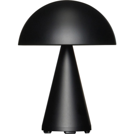 Hübsch Mush genopladelig bordlampe, sort