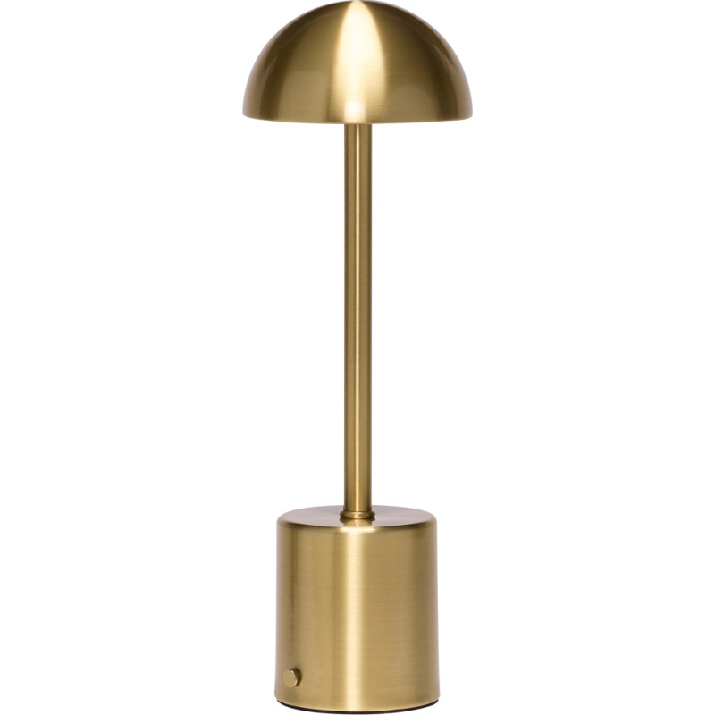 Hübsch Taten genopladelig bordlampe, messing