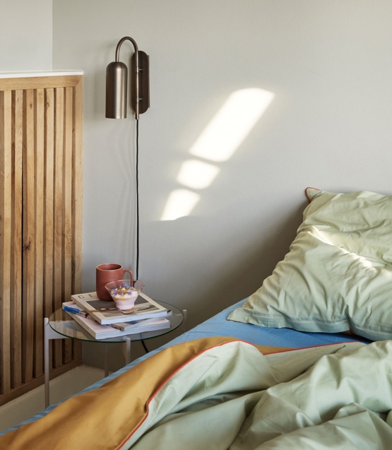 Hübsch Zenith Væglampe i Bruneret Messing