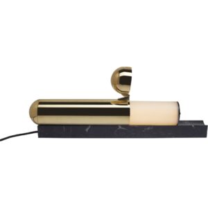 ISP Bordlampe Lakeret Messing/Sort Marmor - DCW Editions