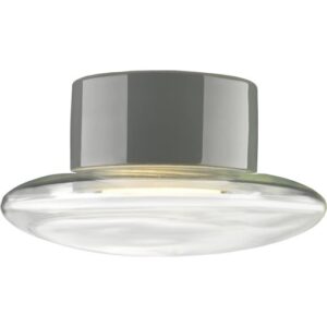 Ifö Cairo loftlampe, Ø20 cm, grå/klar