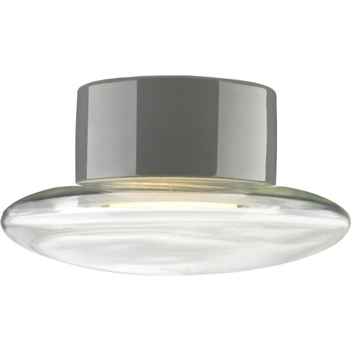 Ifö Cairo loftlampe, Ø20 cm, grå/klar