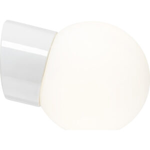 Ifö Electric Classic Glob 150 væglampe, mat opal, hvid