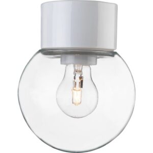 Ifö Electric Classic Globe loftlampe, Ø15 cm, hvid/klar