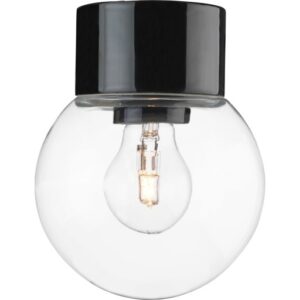 Ifö Electric Classic Globe loftlampe, Ø15 cm, sort/klar