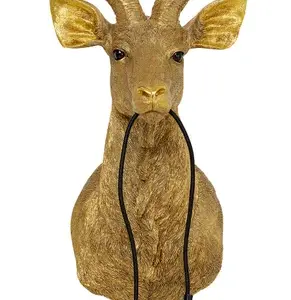 KARE DESIGN Animal Goat væglampe - guld polyresin og aluminium