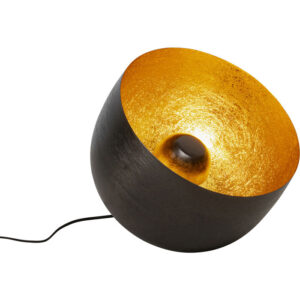 KARE DESIGN Apollon gulvlampe, rund - sort og gylden stål (Ø35)