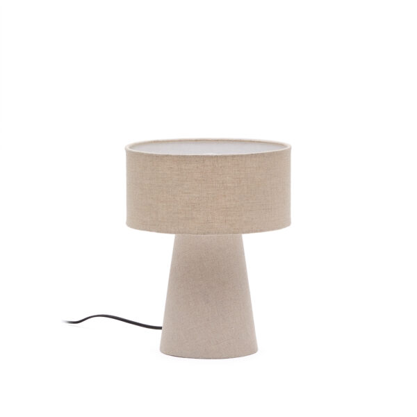 KAVE HOME Algaida bordlampe - grå stof