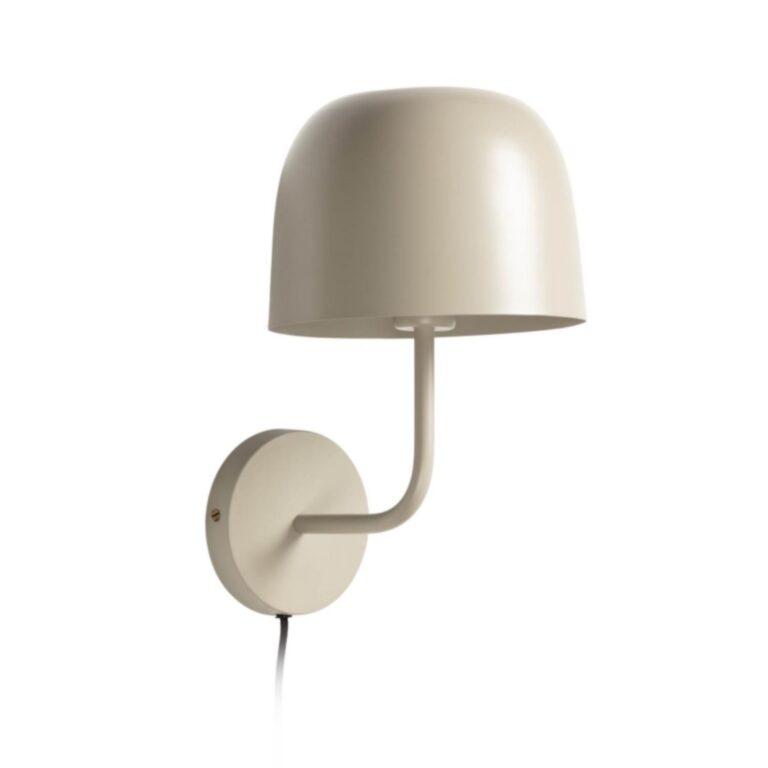 KAVE HOME Alish væglampe - beige metal