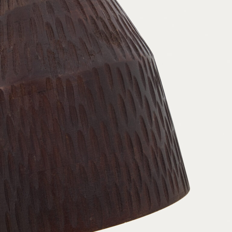 KAVE HOME Amire aflang loftlampe, rund - sort træ (Ø15)