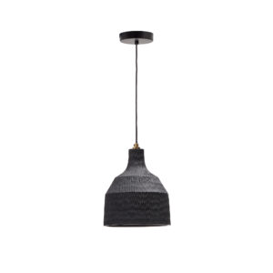 KAVE HOME Amire loftlampe, rund - sort træ (Ø21)