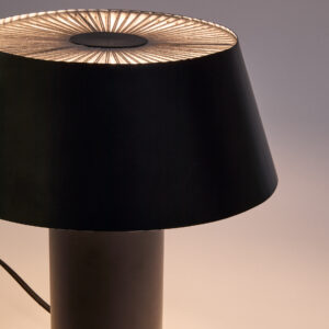 KAVE HOME Ancare bordlampe - sort metal og beige tovsnor