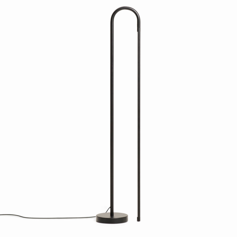 KAVE HOME Bow gulvlampe - sort aluminium