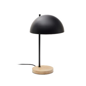 KAVE HOME Catlar bordlampe i asketræ og metal i sortmalet finish