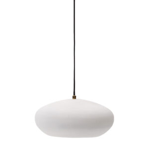 KAVE HOME Inda loftlampe, rund - hvid metal (Ø30)