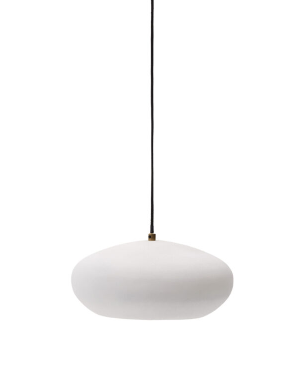 KAVE HOME Inda loftlampe, rund - hvid metal (Ø30)