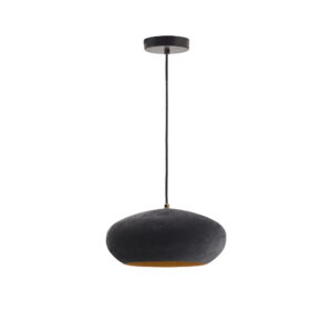 KAVE HOME Inda loftlampe, rund - sort metal (Ø30)