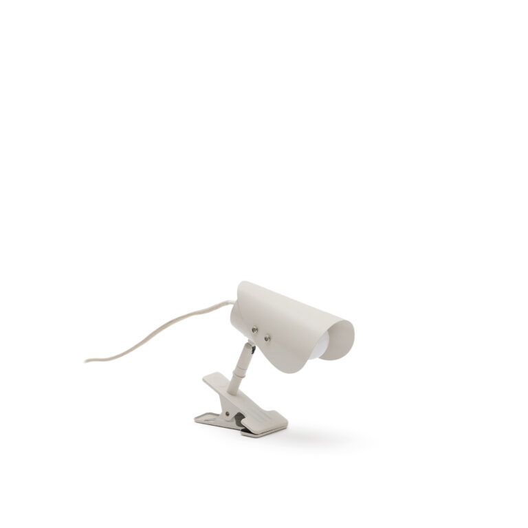 KAVE HOME Jula lille bordlampe, m. klemme - grå metal