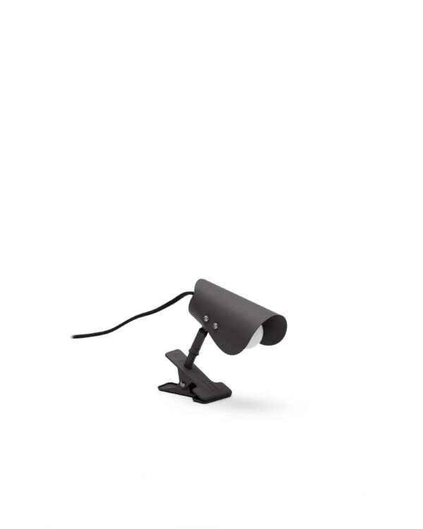 KAVE HOME Jula lille bordlampe, m. klemme - sort metal