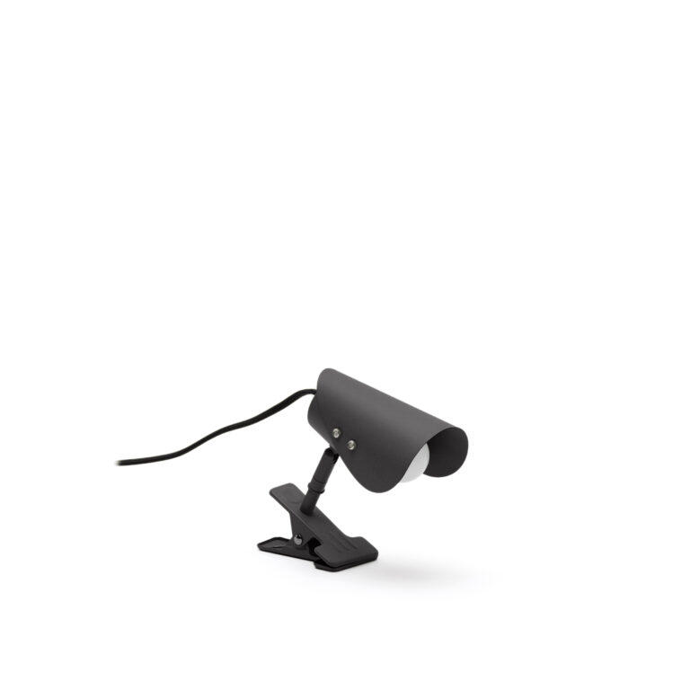 KAVE HOME Jula lille bordlampe, m. klemme - sort metal