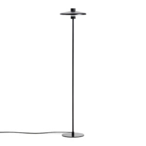 KAVE HOME Nuvira gulvlampe - sort satinmetal