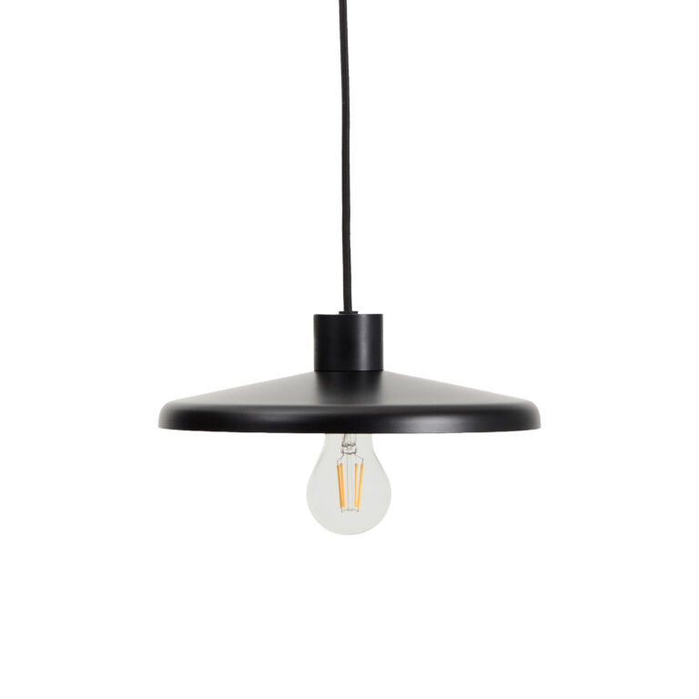 KAVE HOME Nuvira loftlampe - sort satin metal