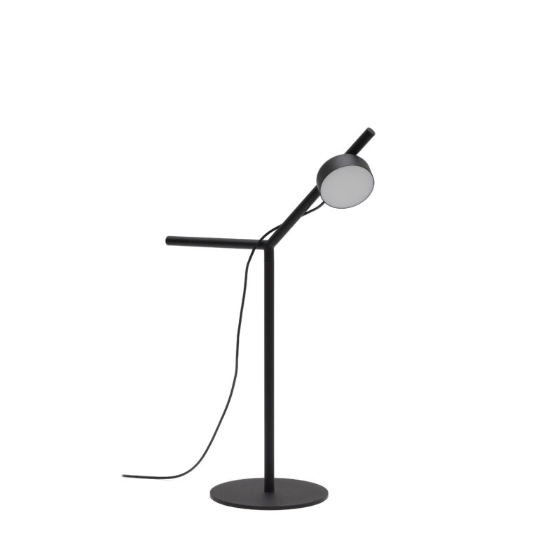 KAVE HOME Orey bordlampe med multi-position spotlight - sort metal