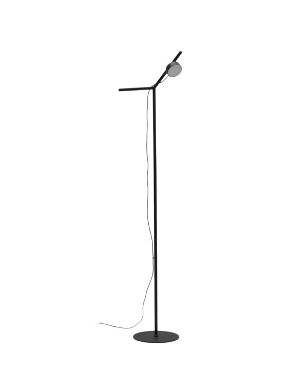 KAVE HOME Orey gulvlampe med multi-position spotlight - sort metal