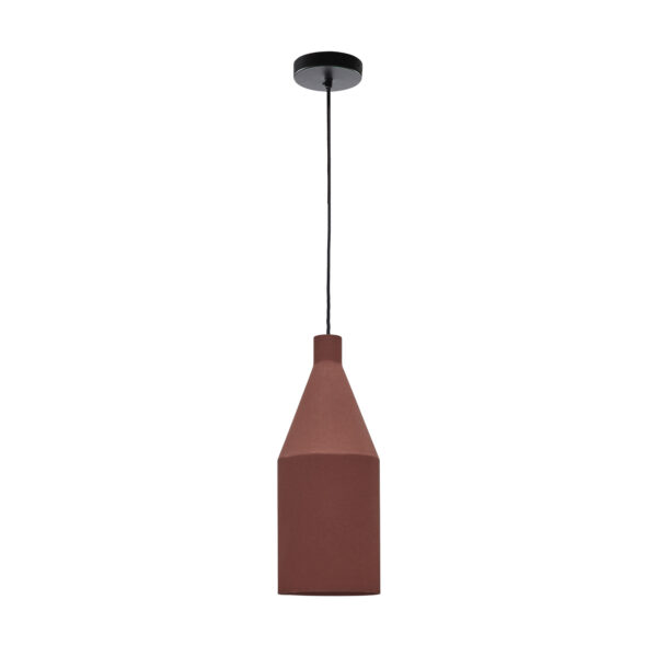 KAVE HOME Peralta loftlampe, rund - terracotta metal (Ø15)